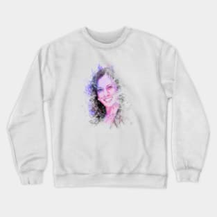 Kamala harris pop art illustration Crewneck Sweatshirt